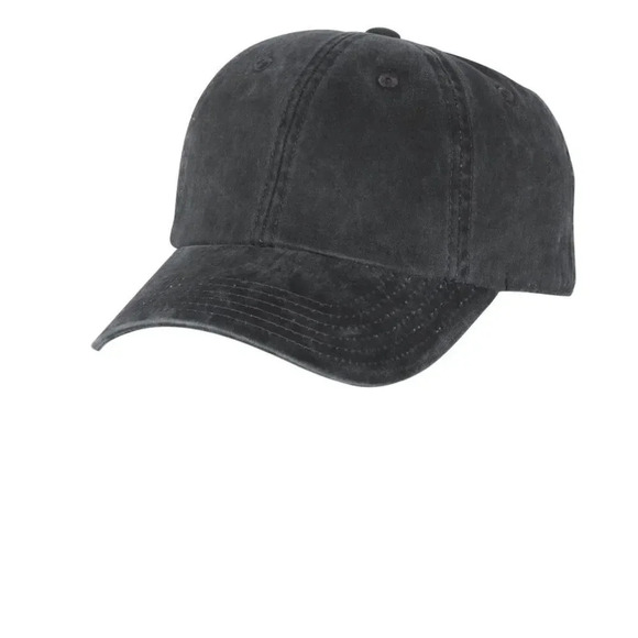 AMERICAN NEEDLE BLANK
“ELSTON WASHED”RAGLAN HAT IN WASHED BLACK SIZE ONE SIZE - Picture 3 of 11